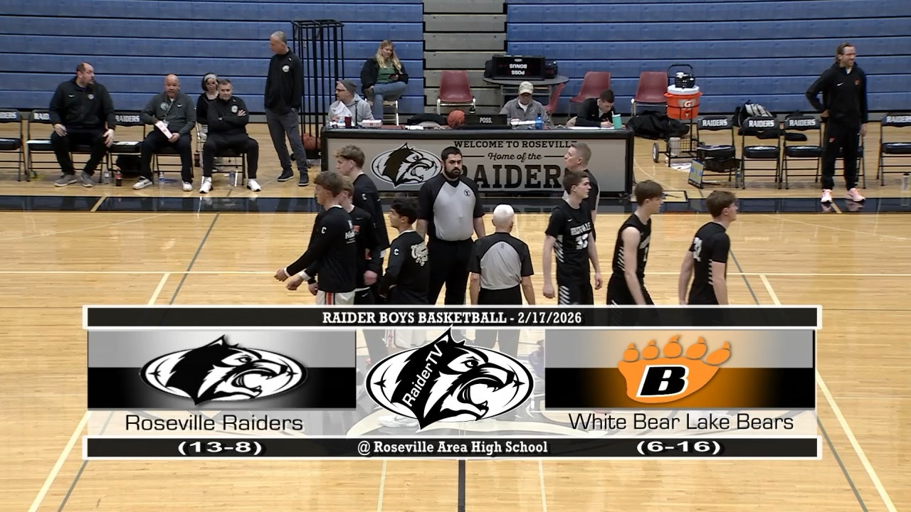 Raider Boys Basketball’26: Roseville-vs-White Bear Lake (2-17-2026)