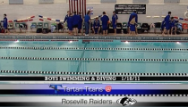 Raider Boys Swimming & Diving ’11: Roseville -vs- Tartan (1-18-2011)