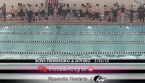 Raider Boys Swimming & Diving ’12: Roseville -vs- Irondale (1-24-2012)