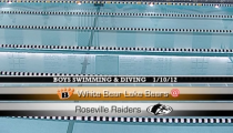 Raider Boys Swimming & Diving ’12: Roseville -vs- White Bear Lake (1-10-2012)