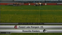 Raider Boys Soccer ’08: Roseville -vs- Forest Lake (9-16-2008)