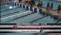 Raider Girls Swimming & Diving ’09: Roseville -vs- Forest lake (9-24-2009)
