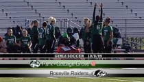 Raider Girls Soccer ’09: Roseville -vs- Park-Cottage Grove (10-8-2009)