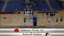 Raider Girls Volleyball ’08: Roseville -vs- Stillwater (10-28-2008)