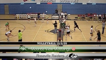 Raider Girls Volleyball ’09: Roseville -vs- Mounds View (10-6-2009)