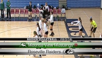 Raider Girls Volleyball ’14: Roseville -vs- Mounds View (10-2-2014)