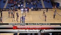 Raider Girls Volleyball ’14: Roseville -vs- North St. Paul (10-30-2014)