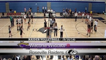 Raider Girls Volleyball ’14: Roseville -vs- Waconia (9-16-2014)
