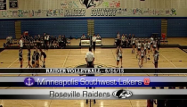 Raider Girls Volleyball ’15: Roseville -vs- Minneapolis-Southwest (9-24-2015)