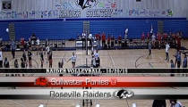 Raider Girls Volleyball ’15: Roseville -vs- Stillwater (10-20-2015)