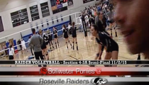 Raider Girls Volleyball ’15: Roseville -vs- Stillwater (11-2-2015)