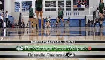 Raider Girls Volleyball ’16: Rosevile -vs- Park-Cottage Grove (9-29-2016)
