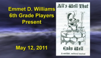EDW Play: “All’s Well That Ends Well” (5-12-2011)