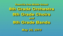 RAMS: “Spring 8th Grade Music Concert” (5-20-2010)